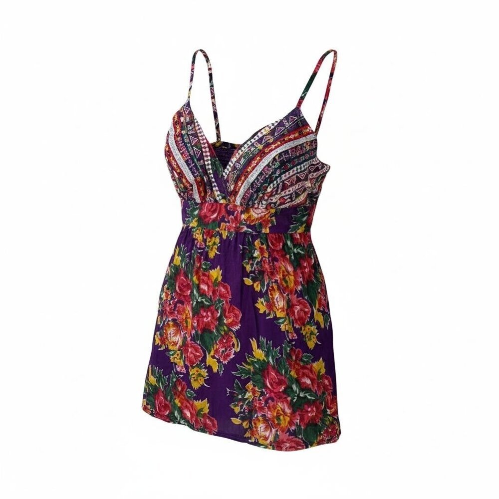 Y2K Delias Babydoll Top S Wrap Embroidered Adjustable Dark Fairy Cottage Twee
